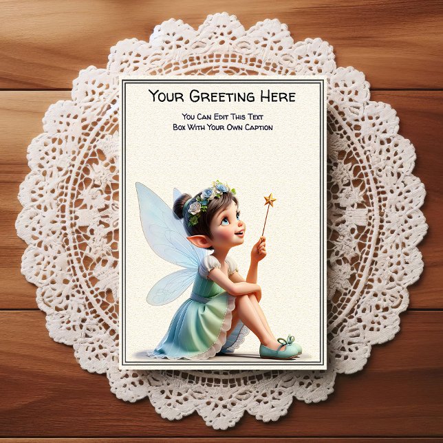 Whimsical Everyday Sentiment Storybook Fairy Postcard (Creator Uploaded)