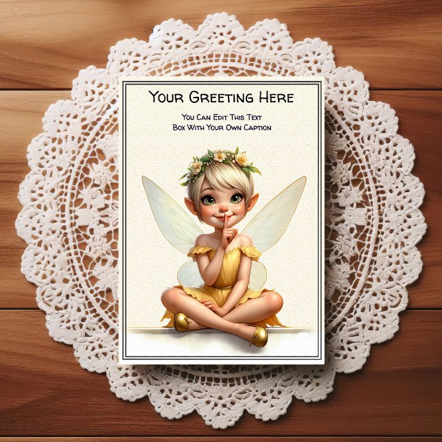 Whimsical Everyday Sentiment Storybook Fairy Postcard (Creator Uploaded)