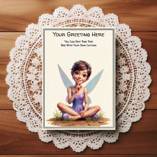 Whimsical Everyday Sentiment Storybook Fairy Postcard