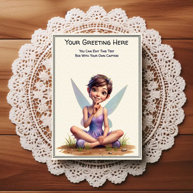 Whimsical Everyday Sentiment Storybook Fairy Postcard (Creator Uploaded)
