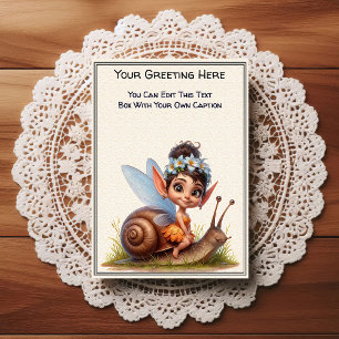 Whimsical Everyday Sentiment Storybook Fairy Postcard