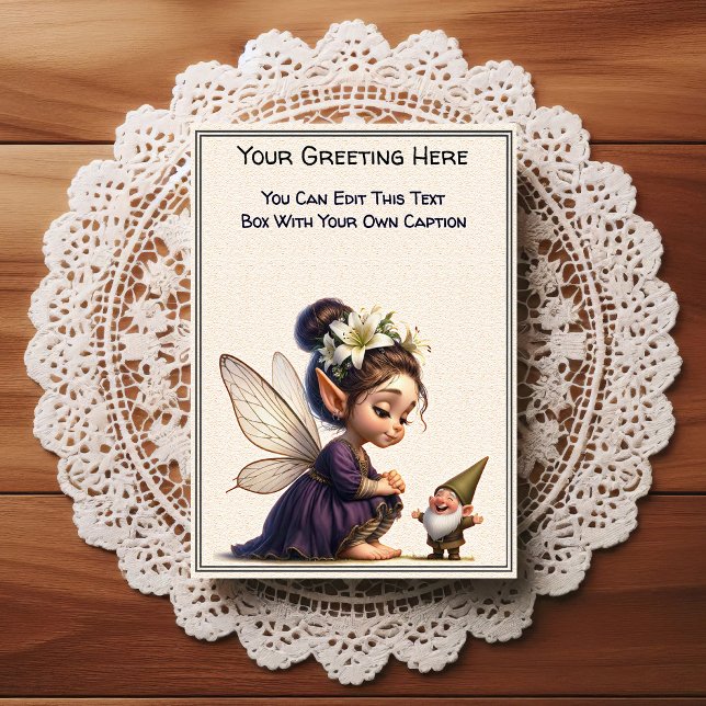 Whimsical Everyday Sentiment Storybook Fairy Postcard (Creator Uploaded)
