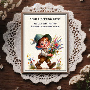 Whimsical Everyday Sentiment Vintage Art Postcard