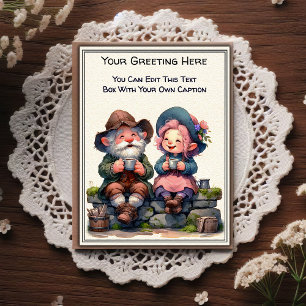 Whimsical Everyday Sentiment Vintage Art Postcard