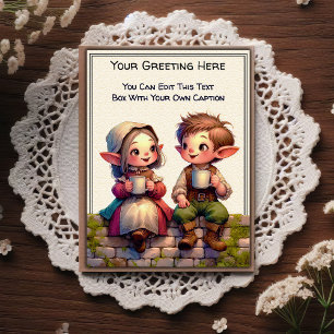 Whimsical Everyday Sentiment Vintage Art Postcard