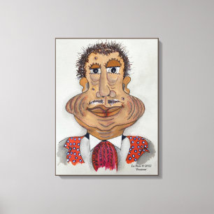 Whimsical Face canvas wall picture celebrating joy Print