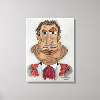 Whimsical Face canvas wall picture celebrating joy Print