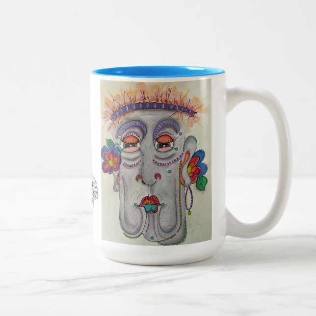 Whimsical Face Mug (Right)