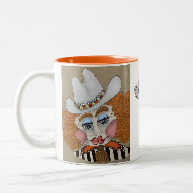 Whimsical Face Mug (Left)