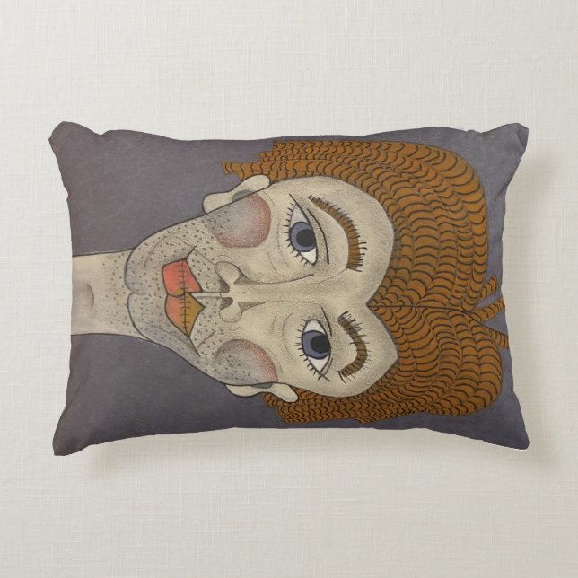 Whimsical Face Pillow (Front)