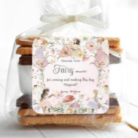 Whimsical Fairies Birthday Flower Garden Meadow