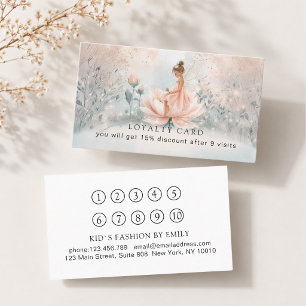 Whimsical Fairy 10 Loyalty Card