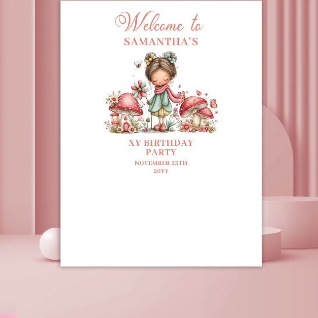 Whimsical Fairy 3rd Birthday Floral Tapestry (Whimsical Fairy 3rd Birthday Floral Tapestry)