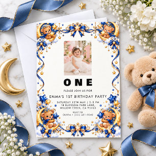 Whimsical Fairy Birthday Photo Invitation for Girl