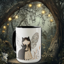 Whimsical Fairy & Cat Birthday Personalised Gift