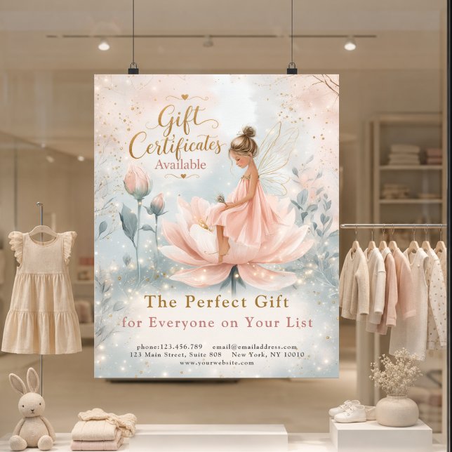 Whimsical Fairy Gift Certificate Promo Poster (Whimsical Fairy Gift Certificate Promo Poster)