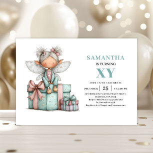 Whimsical Fairy Girl 5th Birthday Cute Magical Invitation