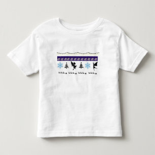 Whimsical , fairy , santa, string lights, snow toddler T-Shirt