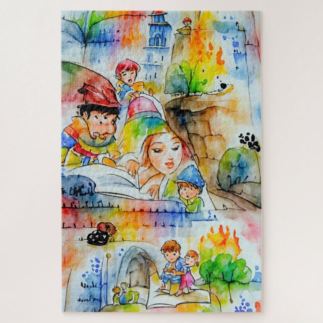 Whimsical Fairy Tale Illustration Jigsaw Puzzle (Vertical)