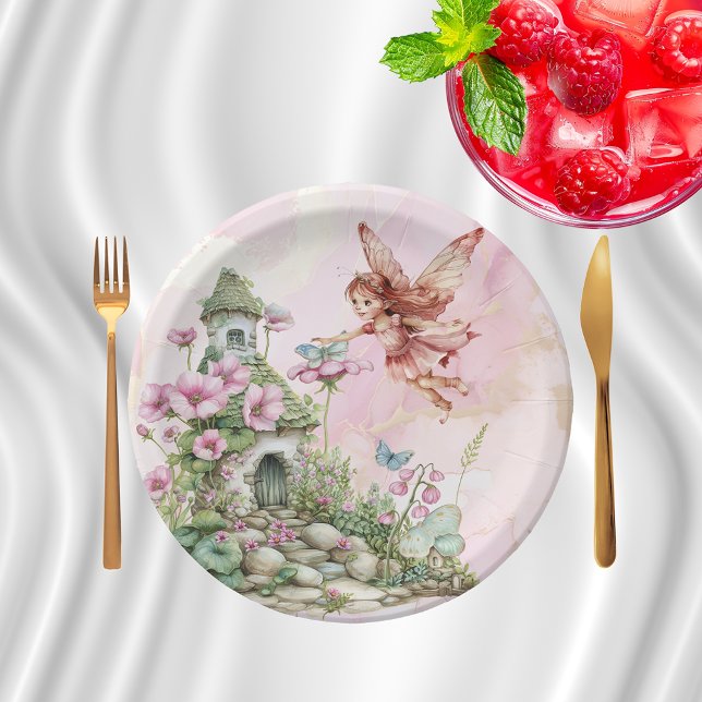 Whimsical Fairy-Themed Paper Plate (Creator Uploaded)