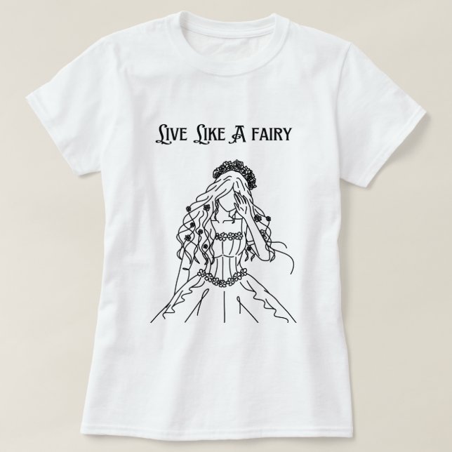 Whimsical fairy Top - cottage tshirt (Design Front)