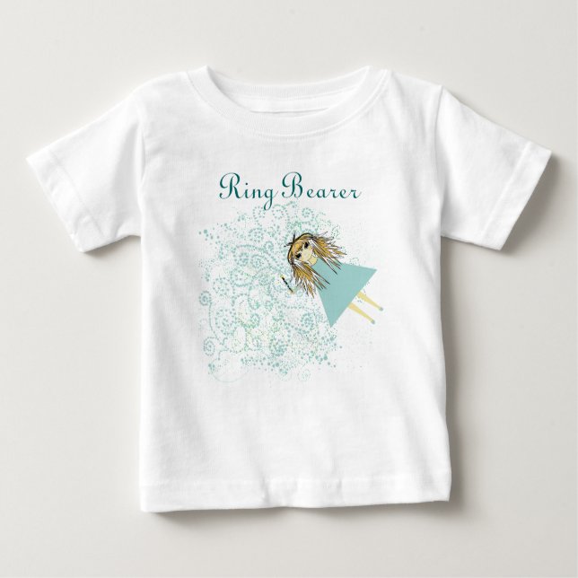 Whimsical Fairy Wedding Party T-shrits Baby T-Shirt (Front)