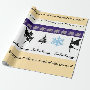 Whimsical , fairy wrapping paper
