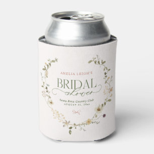 Whimsical Fairytale Garden & Bows Bridal Shower Can Cooler