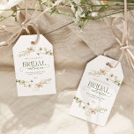 Whimsical Fairytale Garden & Bows Bridal Shower Gift Tags<br><div class="desc">The "Whimsical Fairytale Garden & Bows" bridal shower collection is a dreamy and enchanting suite that transports you to a lush garden of delicate florals and dainty bows. Featuring a soft, romantic colour palette and a charming hand-drawn wreath of blossoms, this collection perfectly captures the essence of a storybook celebration....</div>