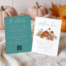 Whimsical Fall Pumpkin All in One Bridal Shower