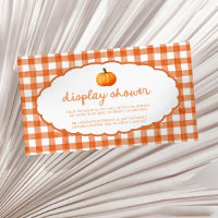 Whimsical Fall Pumpkin Baby Shower Display Shower