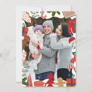 Whimsical Family Photo Christmas Card