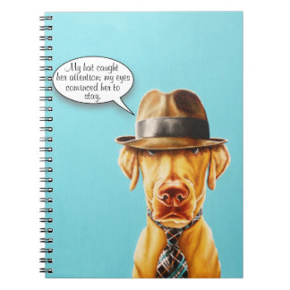 Whimsical Fancy Dog Notebook
