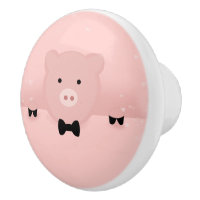 Whimsical & Fancy Pink Pig Cute Farm Animal