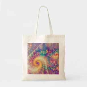 Whimsical Fantasy Abstract Fractal Vortex Art Tote Bag
