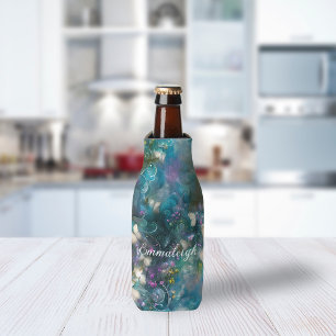 Whimsical Fantasy Butterfly Flight  Bottle Cooler
