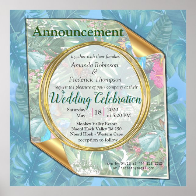 Whimsical Fantasy World with a Tropical Flavour Poster (Front)