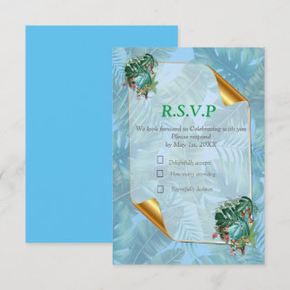 Whimsical Fantasy World with a Tropical Flavour RSVP Card