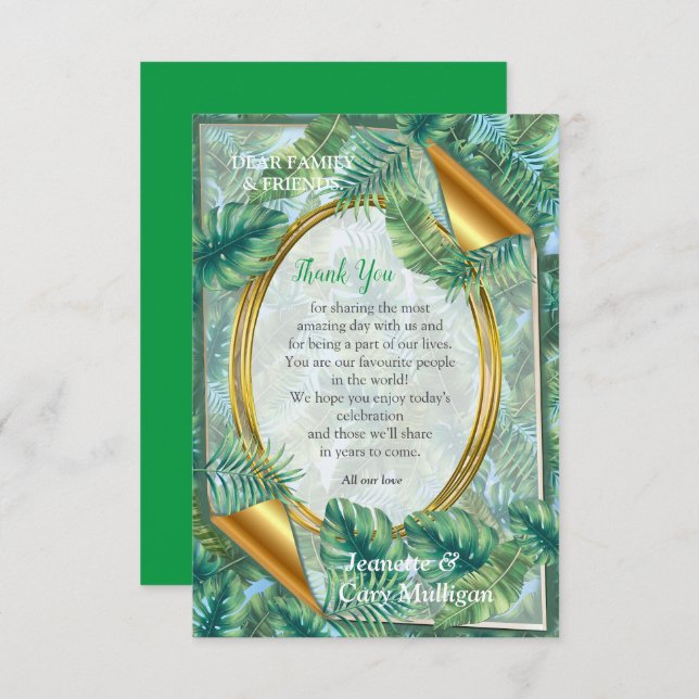Whimsical Fantasy World with a Tropical Flavour RSVP Card (Front/Back)