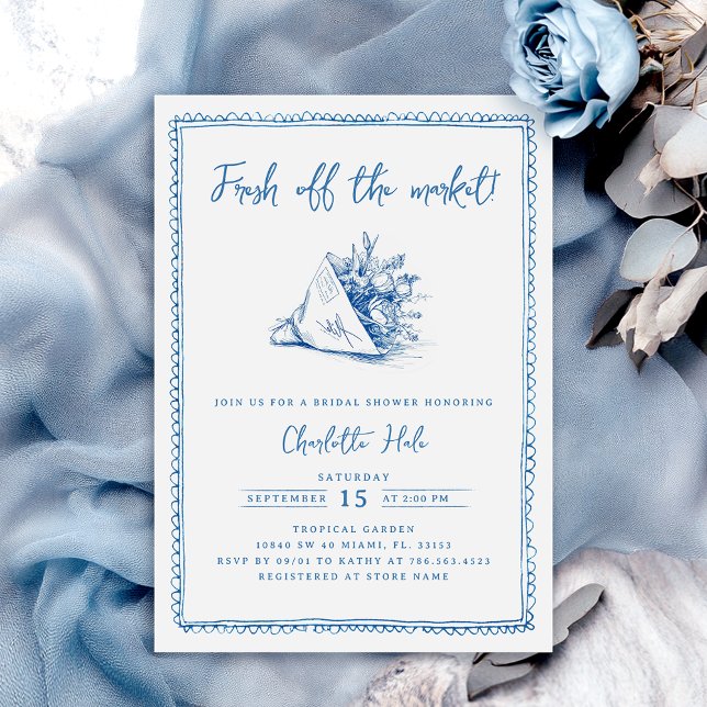 Whimsical Farmers Bridal Shower Invitation (Creator Uploaded)