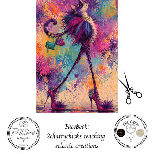 Whimsical Fashion Boutique Cat Decor Tissue Paper