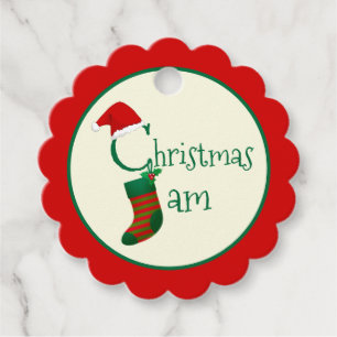 Whimsical Festive Christmas Jam Write On Gift Favour Tags