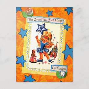Whimsical Finny - Vintage Postcard