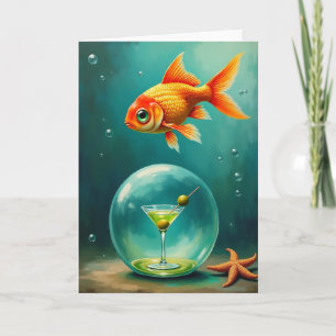 Whimsical Fish Birthday Card