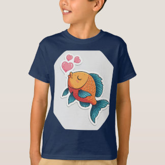 Whimsical Fishy Love T-Shirt