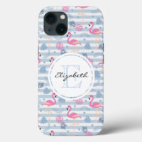 Whimsical Flamingo & Pineapple Pattern