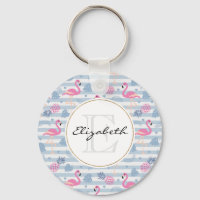 Whimsical Flamingo & Pineapple Pattern
