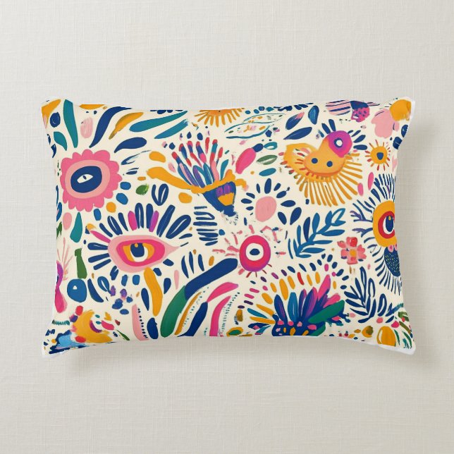 Whimsical Flora Dream Pillow (Front)
