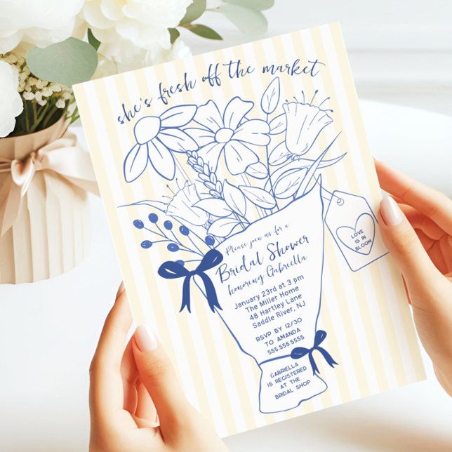 Whimsical Floral Bridal Shower Invitation (Creator Uploaded)
