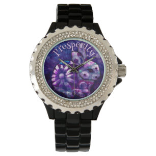 Whimsical Floral Bunny Rabbit Personalised Watch
